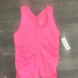 Lucky in Love Bright Pink Athletic Tank